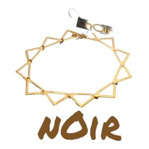 nOir Jewelry Slim Gold Tone Pyramid Bracelet NWT